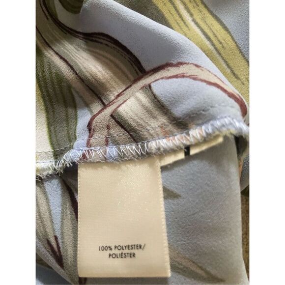 Ann Taylor Tropical Monkey Blue blouse size XS/P - Picture 11 of 11